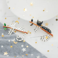 Creative Vintage Cat Brooch for Women Accessories
