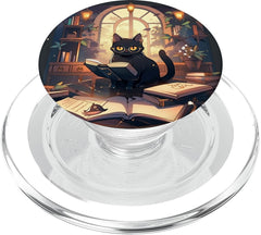 Book Lover Cat MagSafe Phone Grip