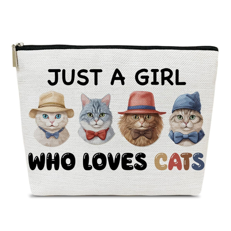 Cat Travel Cosmetic Bag — Gift for Cat Lovers