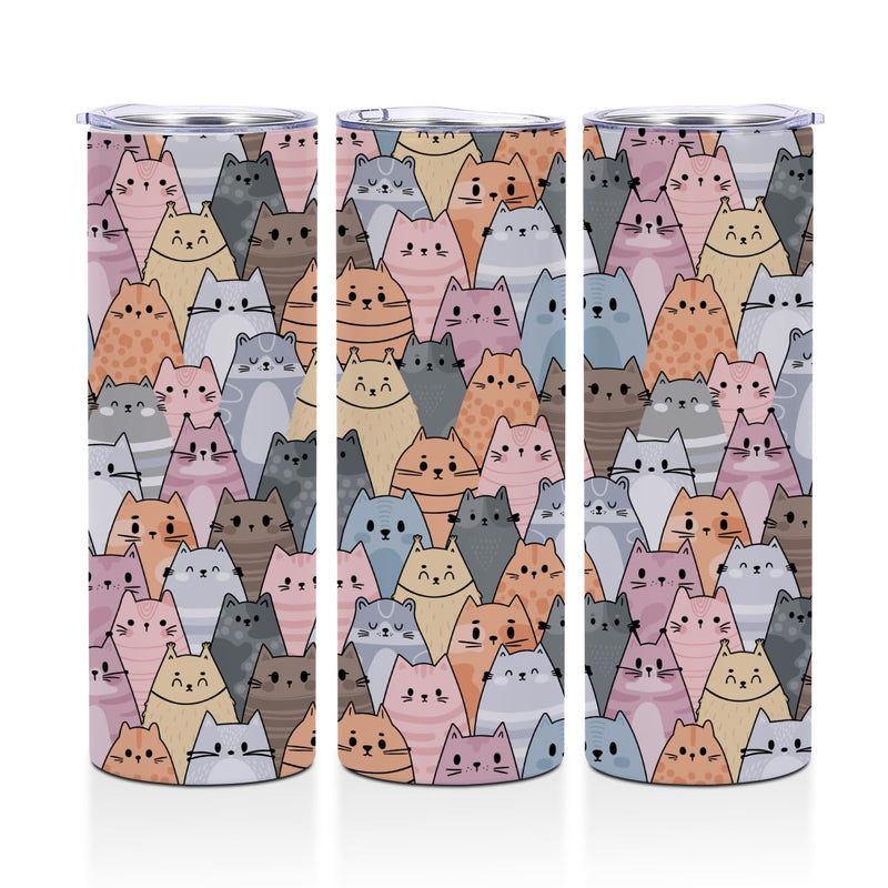 Cute Cat 20oz Insulated Skinny Tumbler