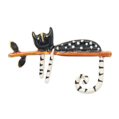 Creative Vintage Cat Brooch for Women Accessories