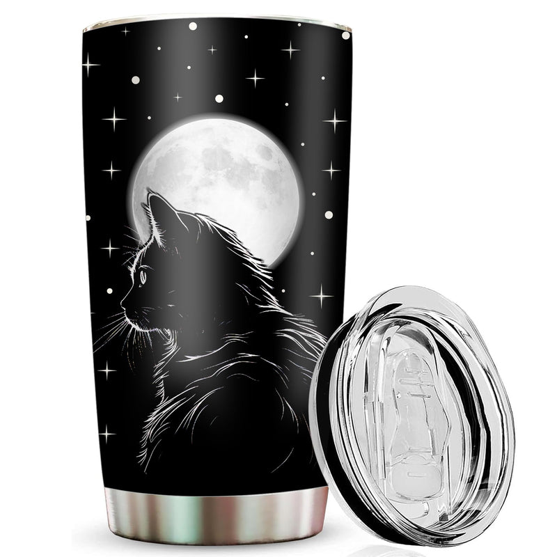 Witchy Black Cat Tumbler 20oz