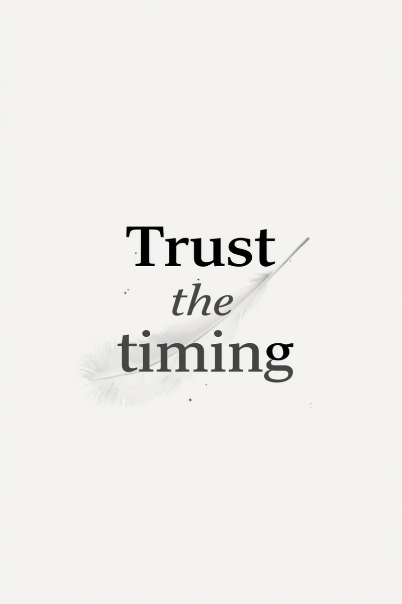 Trust the Timing — Printable Wall Art (Version A)