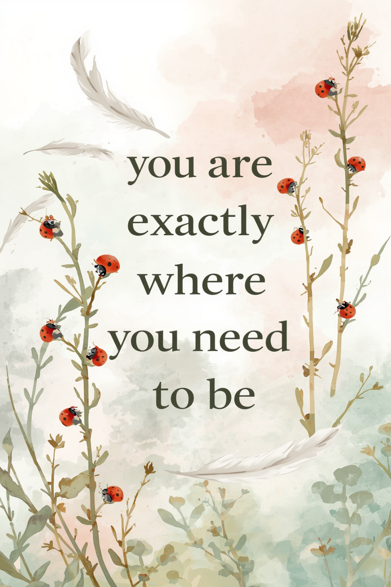 You Are Exactly Where You Need to Be — Printable Wall Art (Version A)