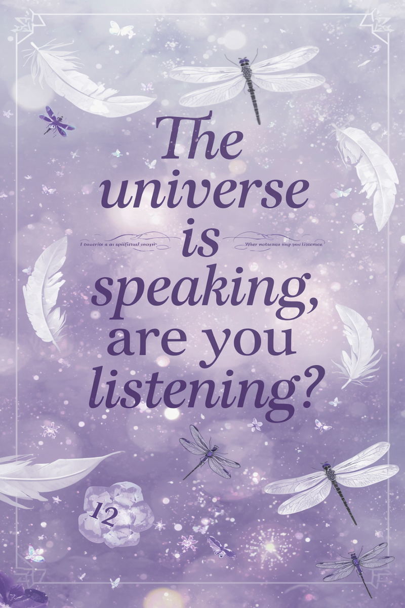 The Universe is Speaking, Are You Listening? — Printable Wall Art (Version B)