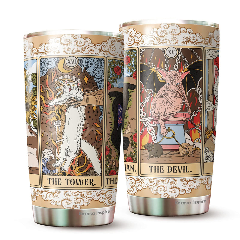 Tarot Cat Tumbler 20oz